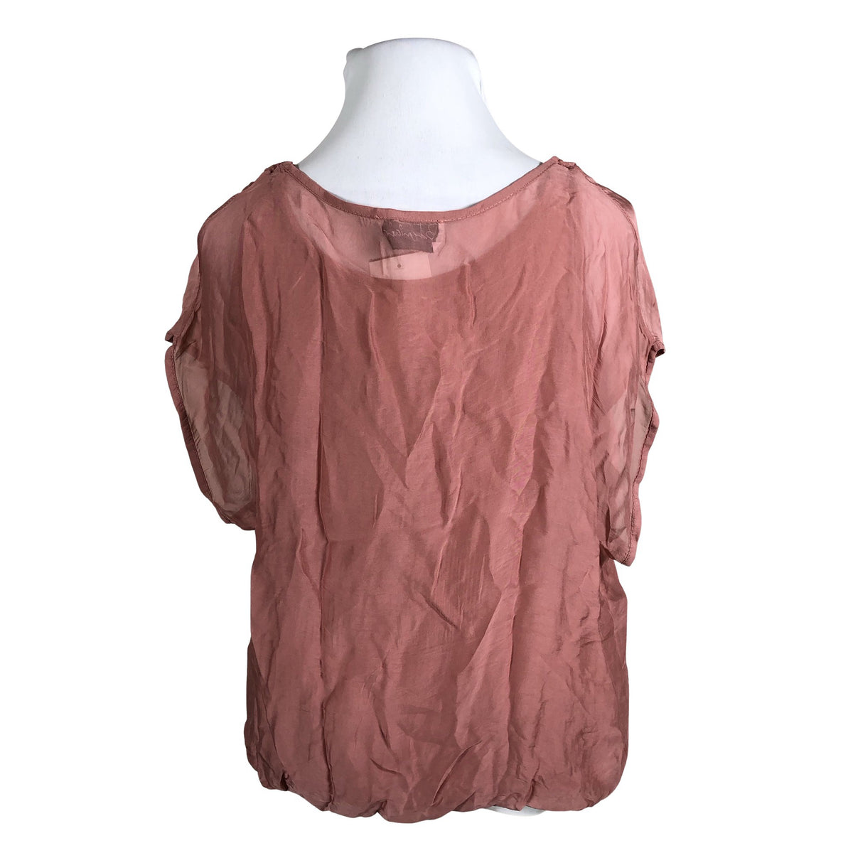 Unisex Bohemiana - Lühikeste käistega pluus, suurus 42 - Heleroosa (2)