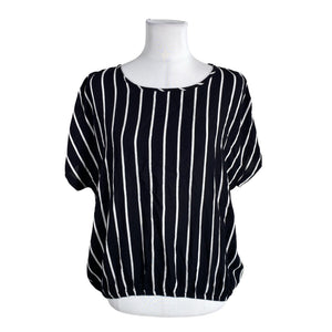 Unisex Kaffe - Lühikeste käistega pluus, suurus 40 - Must (1)