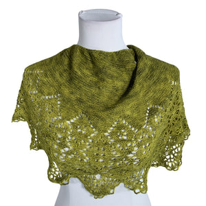 Unisex Handmade - Õhuke sall, suurus Midi - Roheline (1)