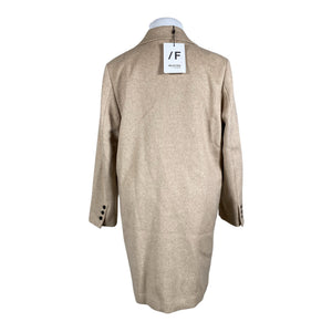 Unisex Selected - Villane mantel, suurus 44 - Beige (3)