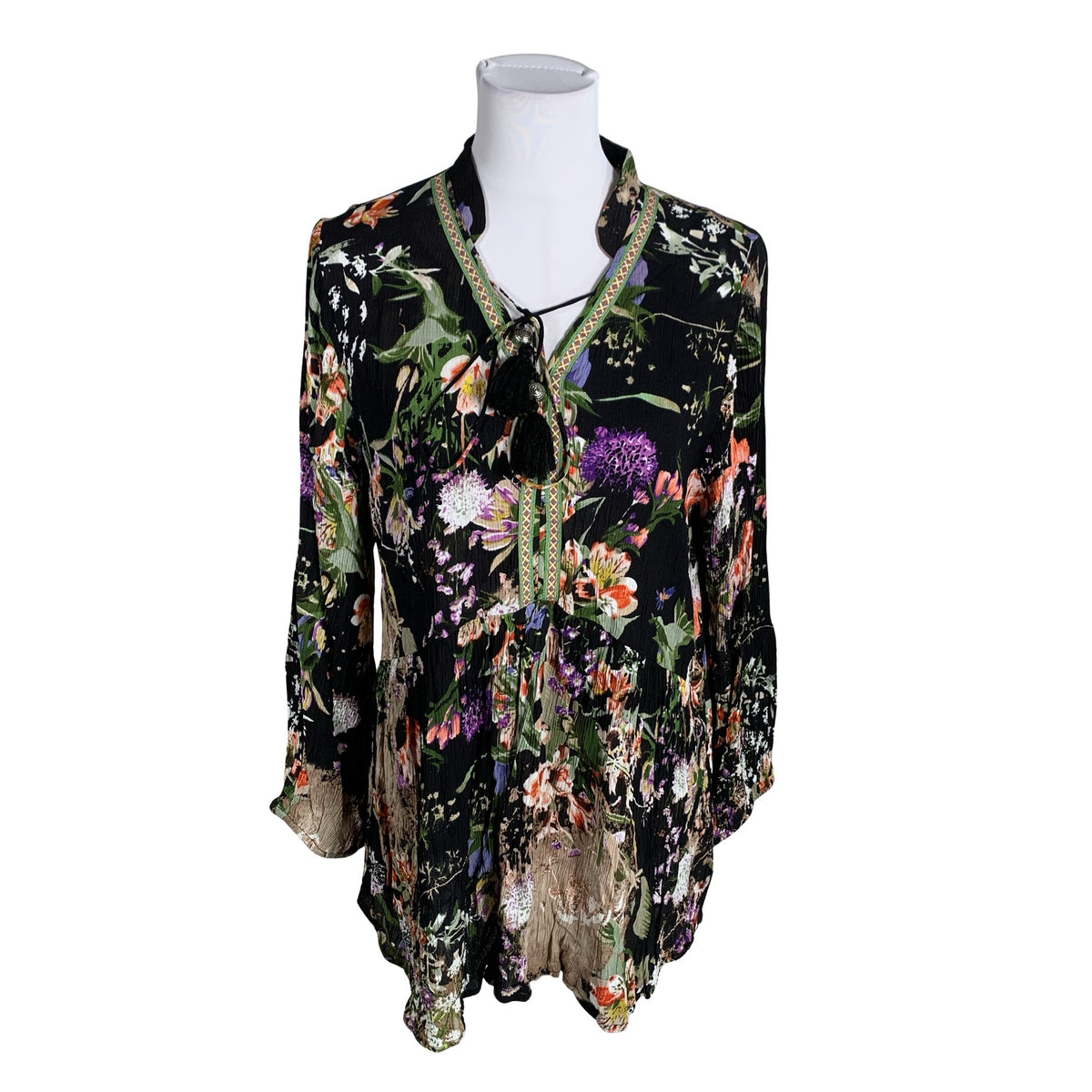 Unisex Orientique - Õhuke tuunika, suurus 40 - Must (1)