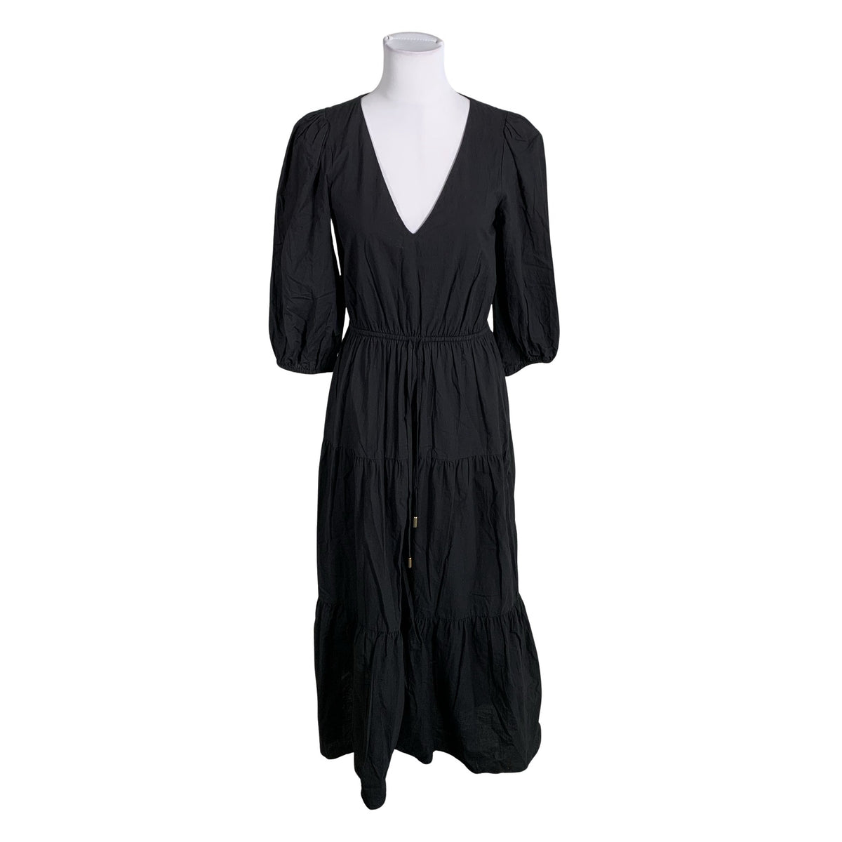 Unisex Tussah - Mitteveniv kleit, suurus 36 - Must (1)