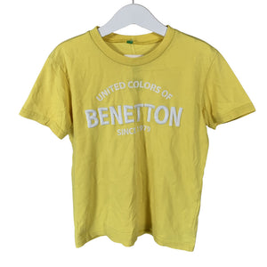 Unisex Benetton - T-särk, suurus 122 - 128 - Kollane (1)