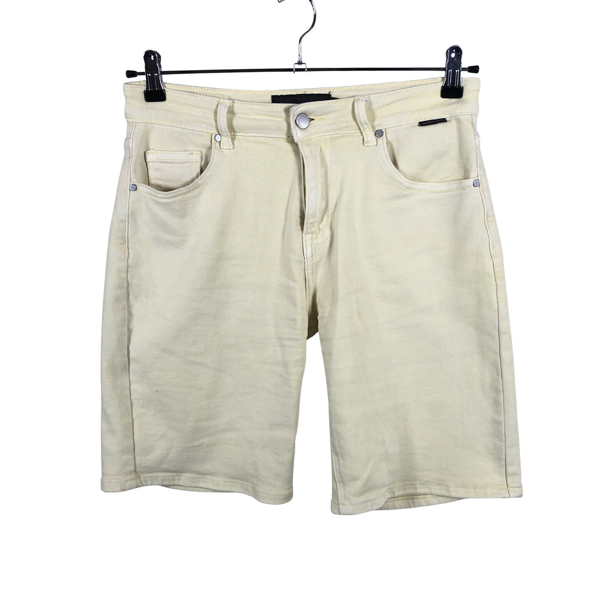 Unisex Perfect Jeans - Teksast lühikesed püksid, suurus 38 - Kollane (1)