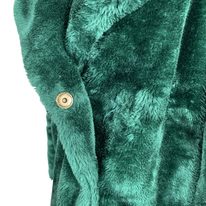 Unisex Pinko - Kunstkarusnahast mantel, suurus 40 - Roheline (3)