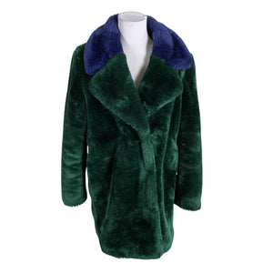 Unisex Pinko - Kunstkarusnahast mantel, suurus 40 - Roheline (1)
