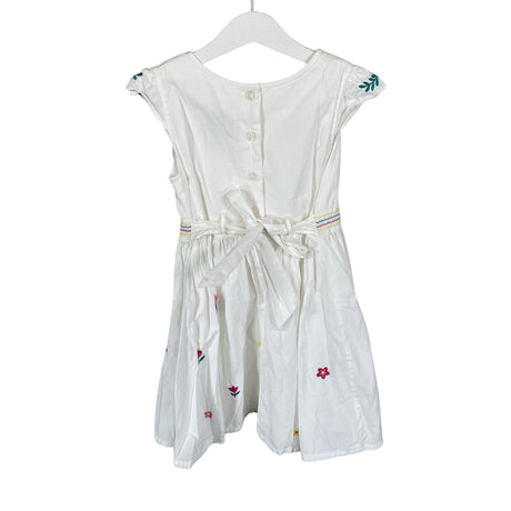 Unisex Frugi - Mitteveniv kleit, suurus 104 - 110 - Valge (2)