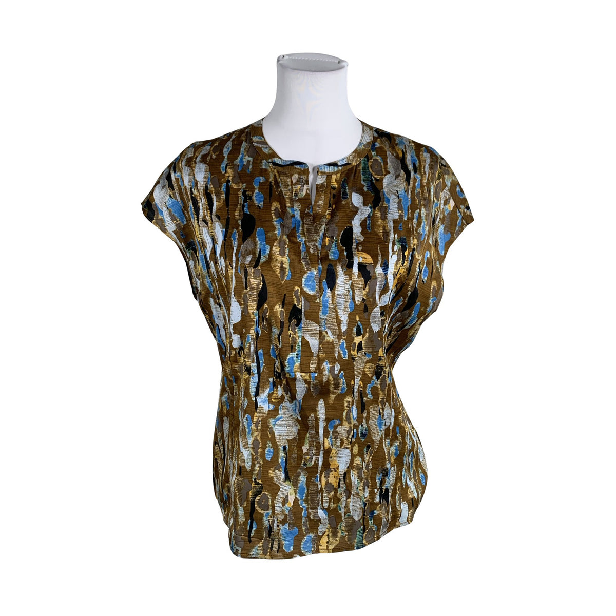 Unisex Philosophy Blues Original - Lühikeste käistega pluus, suurus 38 - Pruun (1)