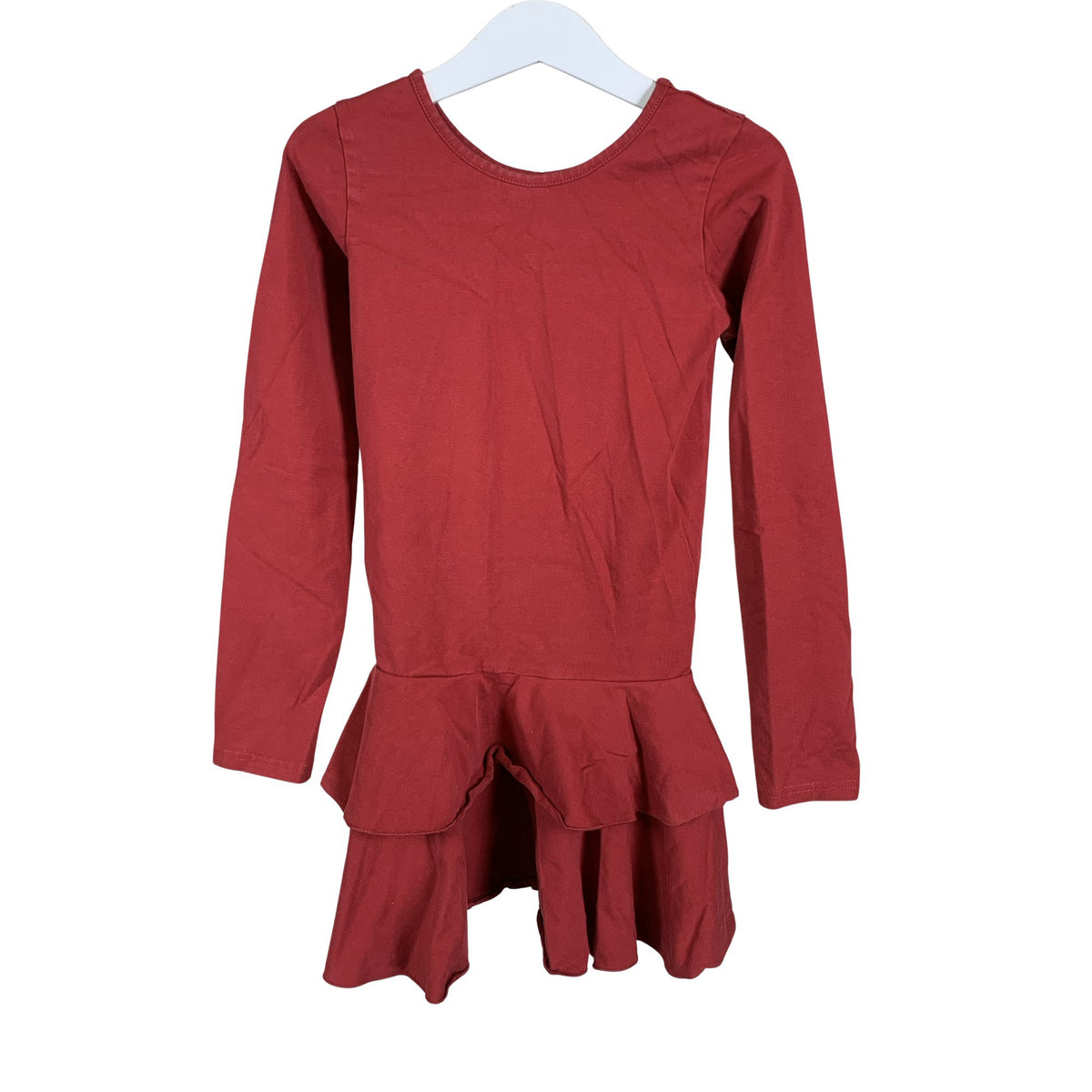 Unisex Gugguu - Trikotaažist kleit, suurus 122 - 128 - Punane (1)
