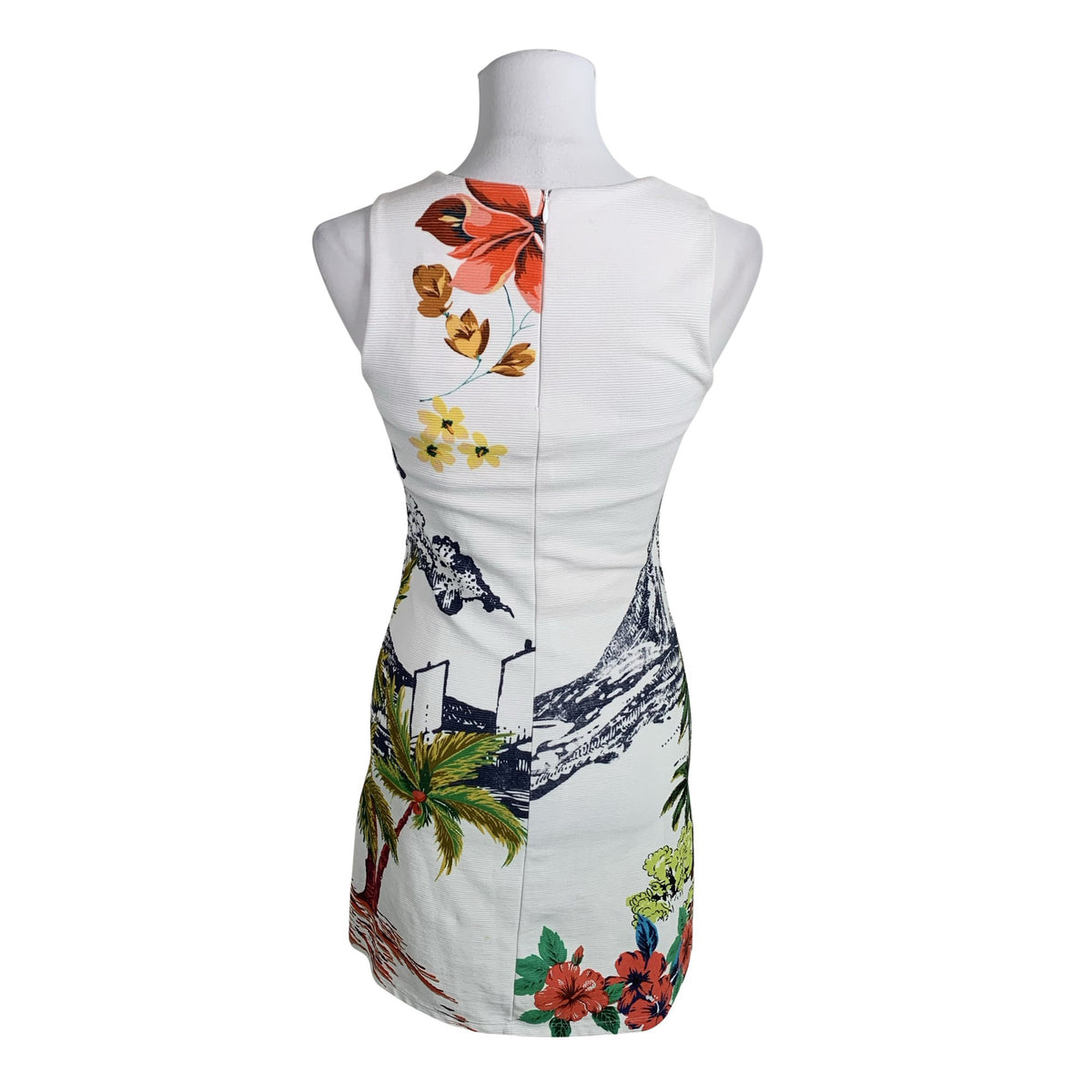 Unisex Desigual - Trikotaažist kleit, suurus 34 - Valge (2)