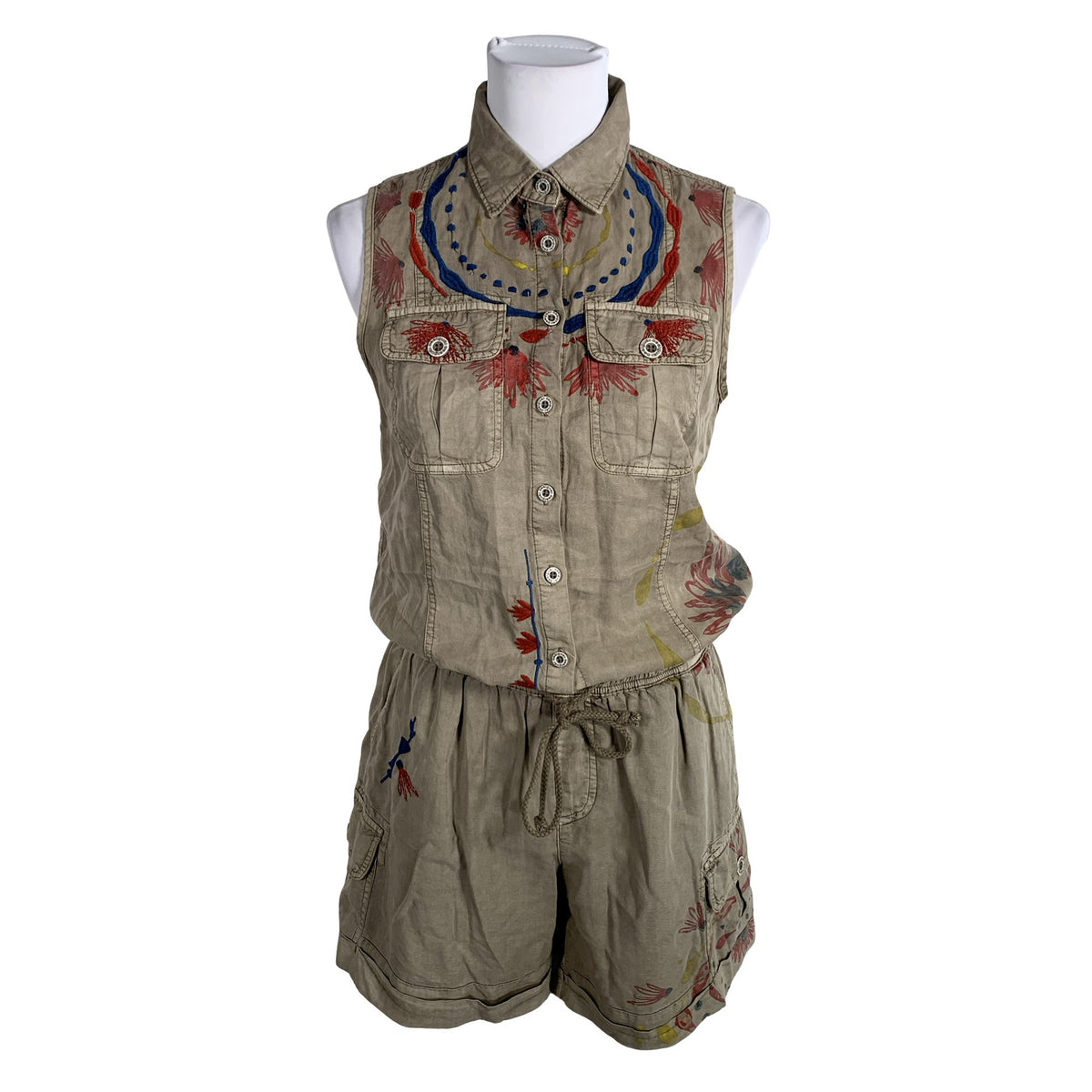 Unisex Desigual - Lühike pükskostüüm, suurus 38 - Pruun (1)