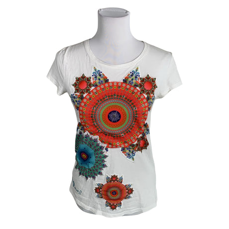 Unisex Desigual - T-särk, suurus 36 - Valge ()