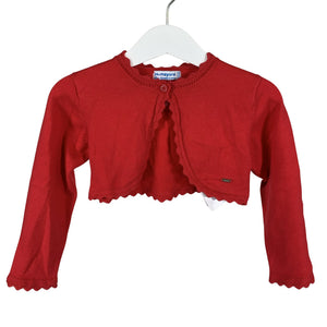 Unisex Mayoral - Kootud boolero, suurus 86 - 92 - Punane (1)