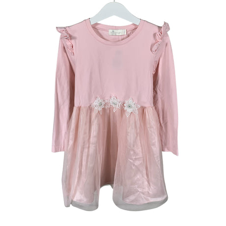 Unisex Mingnelin - Trikotaažist kleit, suurus 116 - 122 - Heleroosa ()