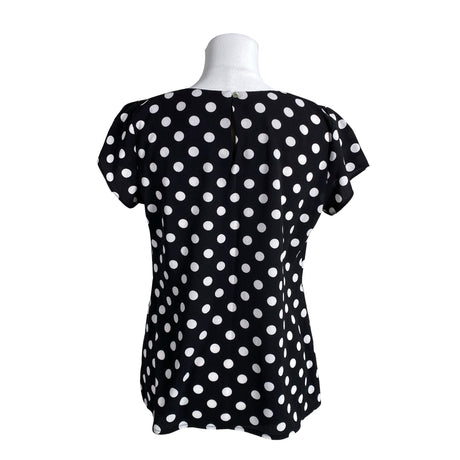 Unisex Wallis - Lühikeste käistega pluus, suurus 38 - Must (2)