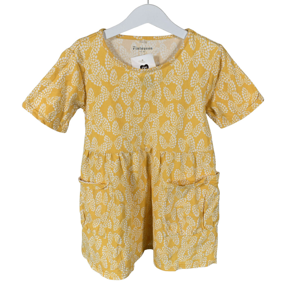 Unisex Finlayson - Trikotaažist kleit, suurus 122 - 128 - Kollane (1)