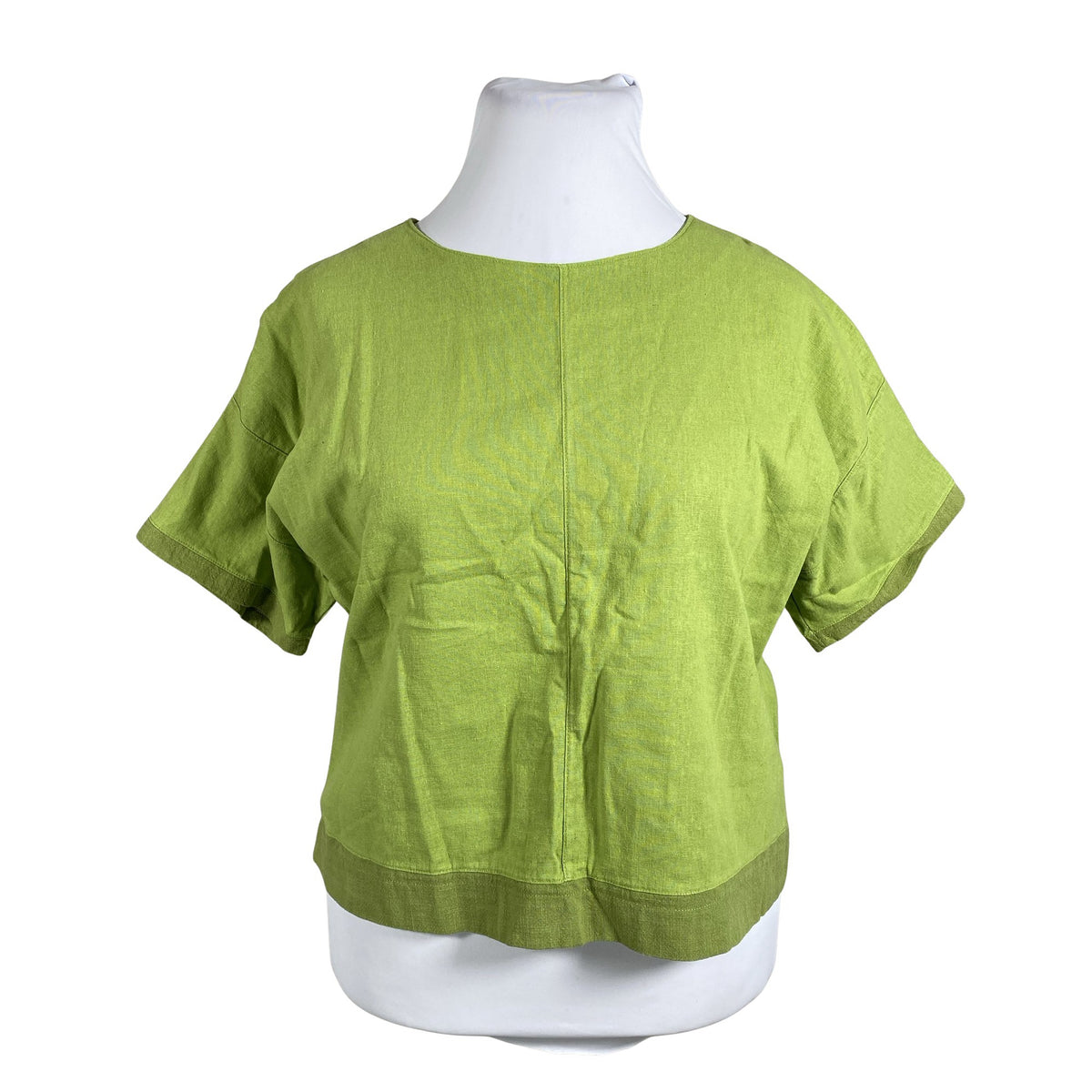 Unisex Handmade - Lühikeste käistega pluus, suurus 42 - Roheline (1)