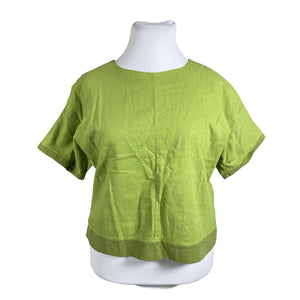 Unisex Handmade - Lühikeste käistega pluus, suurus 42 - Roheline (1)