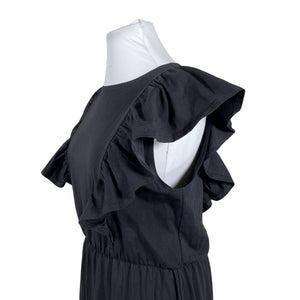 Unisex Puuvillatehdas - Trikotaažist kleit, suurus 42 - Must (2)