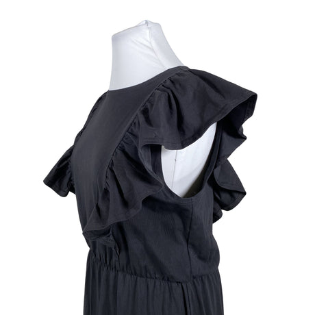 Unisex Puuvillatehdas - Trikotaažist kleit, suurus 42 - Must (2)