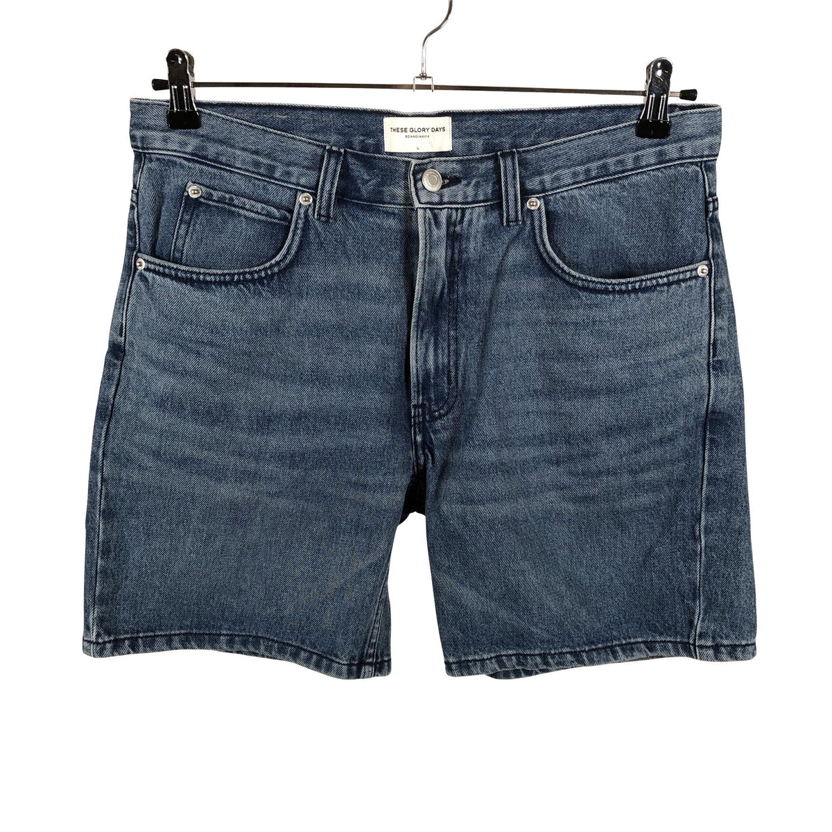 Unisex These Glory Days - Teksast lühikesed püksid, suurus W40 - Sinine (1)