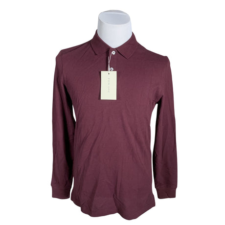 Unisex Pier One - Polosärk, suurus M - Veinipunane ()