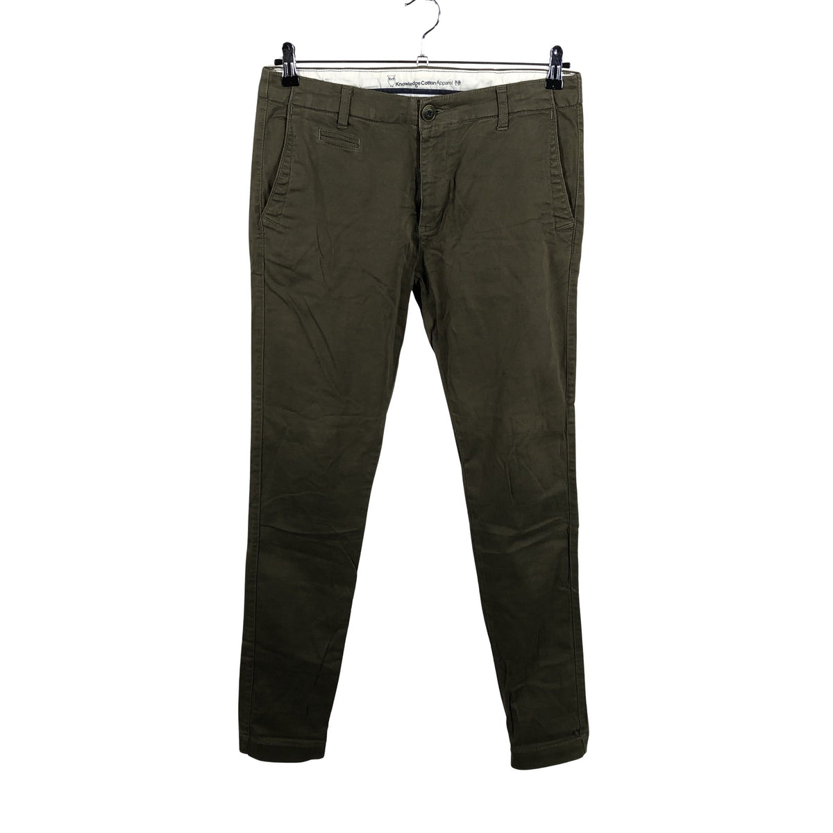 Unisex Knowledge Cotton Apparel - Chino-püksid, suurus W33 - Roheline (1)