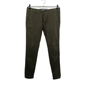 Unisex Knowledge Cotton Apparel - Chino-püksid, suurus W33 - Roheline (1)