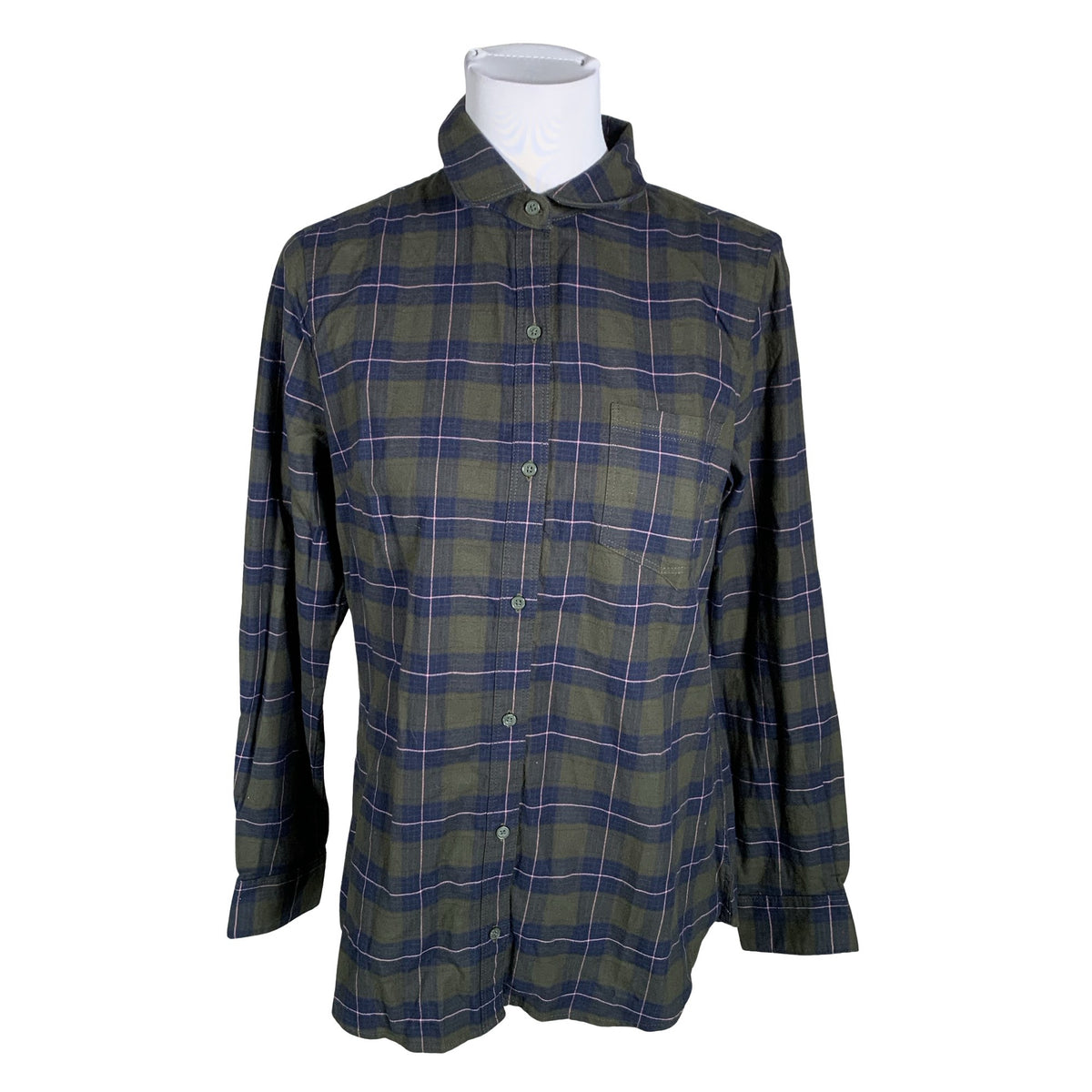 Unisex Banana Republic - Flanellsärk, suurus 38 - Roheline (1)