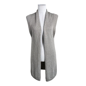 Unisex Massimo Dutti - Kootud vest, suurus 36 - Hõbe (1)