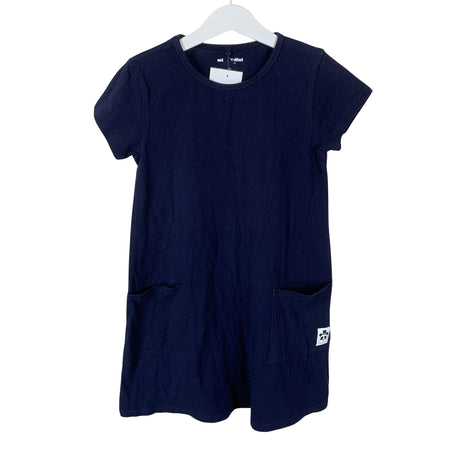 Unisex Mini Rodini - Trikotaažist kleit, suurus 128 - 134 - Sinine ()