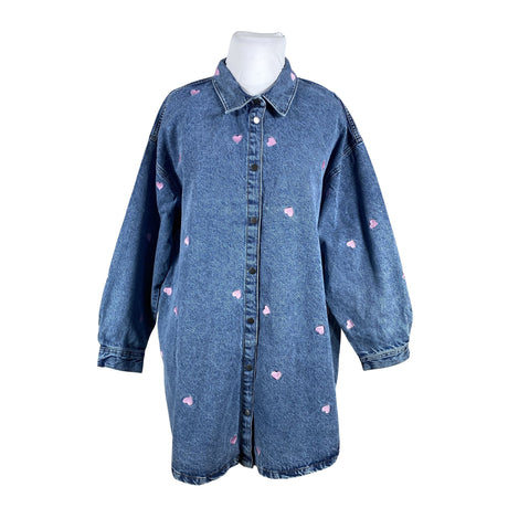 Unisex Zizzi - Teksasärk, suurus 50 - Sinine ()