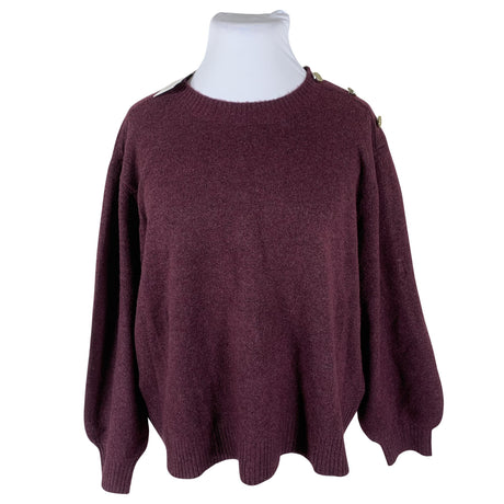 Unisex Zizzi - Kampsun, suurus 44 - Veinipunane ()