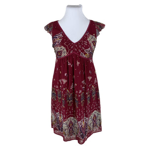 Unisex Esprit - Õhuke kleit, suurus 42 - Veinipunane (1)