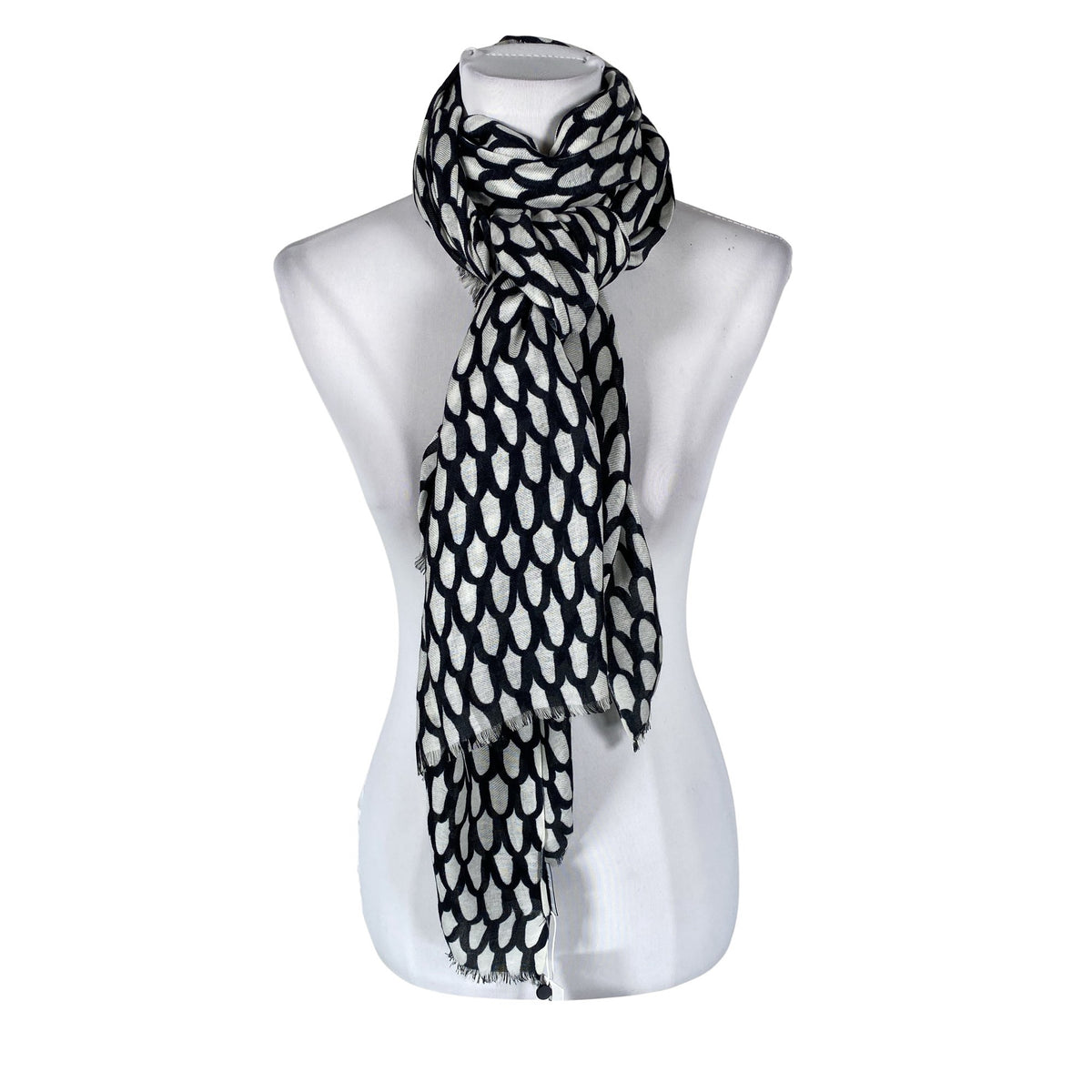 Unisex Marimekko - Õhuke sall, suurus Maxi - Must (1)