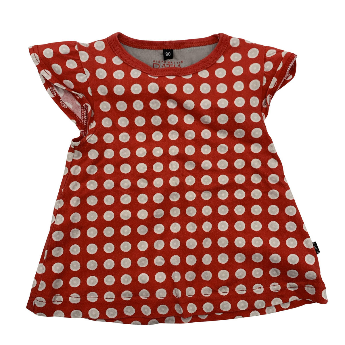 Unisex Ristomatti Ratia - Trikotaažist kleit, suurus 80 - 86 - Punane (1)
