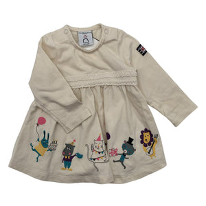 Unisex Polarn O. Pyret - Trikotaažist kleit, suurus 56 - 62 - Looduslik valge (1)
