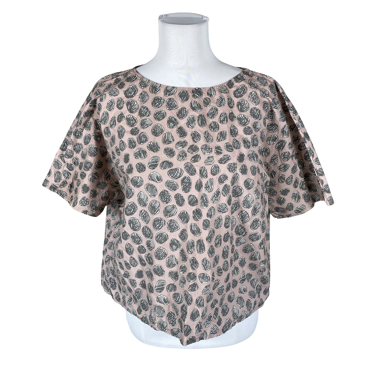 Unisex Samuji - Lühikeste käistega pluus, suurus 38 - Heleroosa (1)
