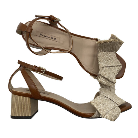 Unisex Massimo Dutti - Kontsaga rihmikud, suurus 39 - Pruun ()
