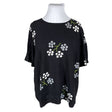 Unisex Nanso - Lühikeste käistega pluus, suurus 48 - Must ()