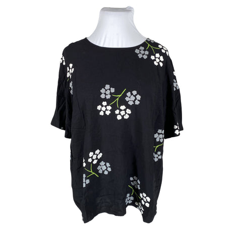 Unisex Nanso - Lühikeste käistega pluus, suurus 48 - Must ()