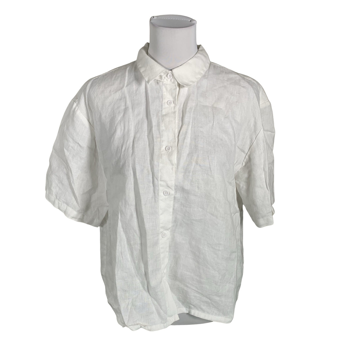 Unisex Aventura - Lühikeste käistega pluus, suurus 40 - Valge (1)
