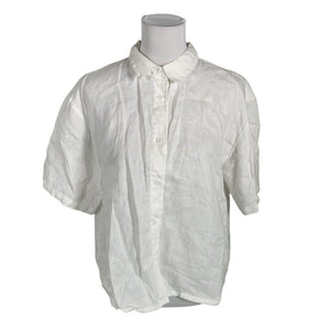 Unisex Aventura - Lühikeste käistega pluus, suurus 40 - Valge (1)