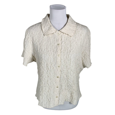 Unisex Lindex - Lühikeste käistega pluus, suurus 40 - Beige ()