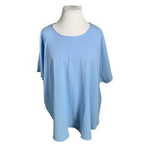 Unisex Zizzi - Lühikeste käistega pluus, suurus 58 - Helesinine (1)