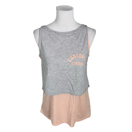 Unisex Lonsdale - Trikotaažist topp, suurus 38 - Heleroosa ()