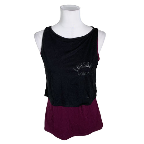 Unisex Lonsdale - Trikotaažist topp, suurus 38 - Must ()