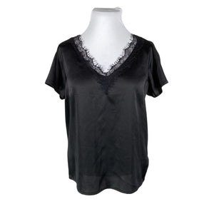 Unisex Lipsy London - Lühikeste käistega pluus, suurus 44 - Must (1)
