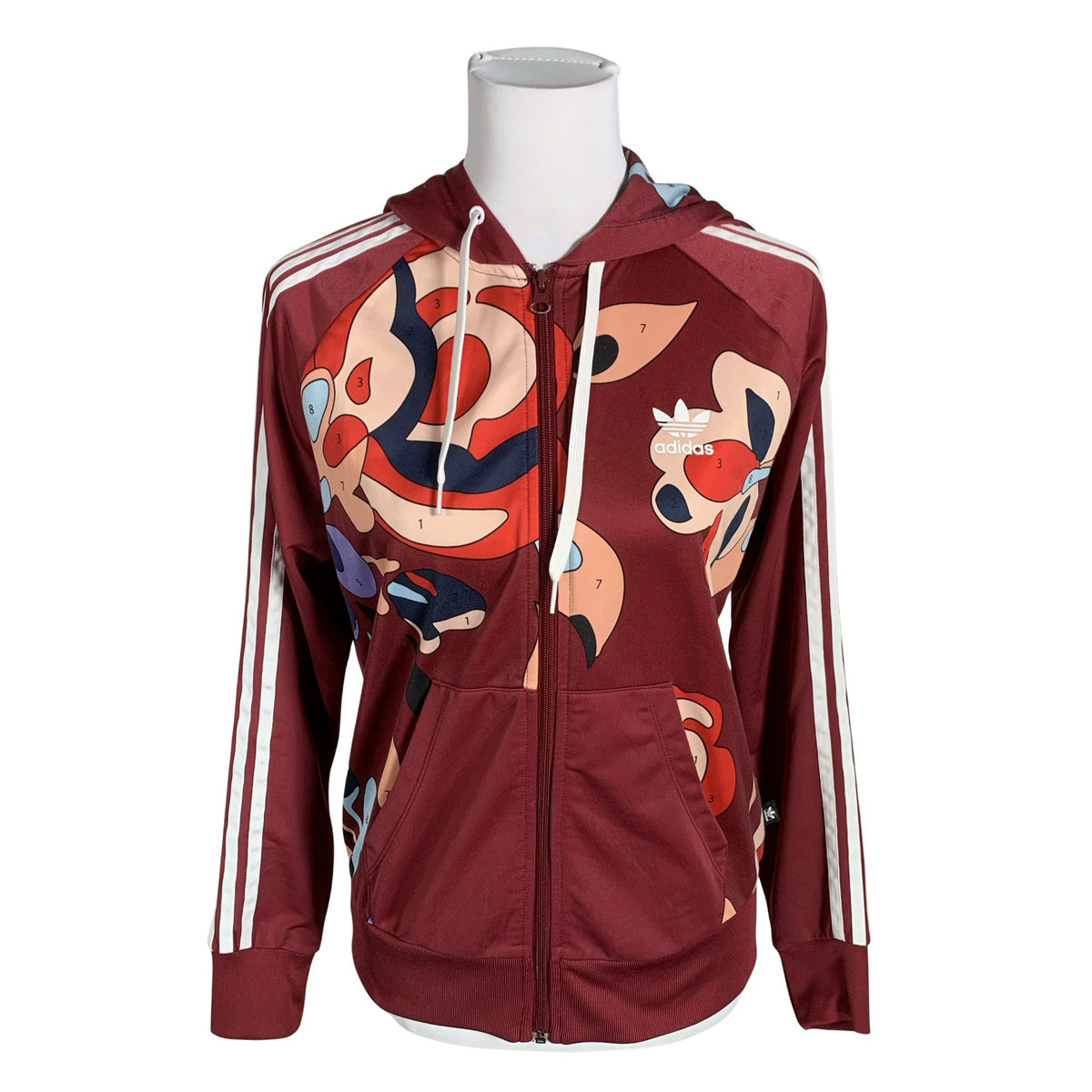 Unisex Adidas - Soojendusjope, suurus 38 - Veinipunane (1)