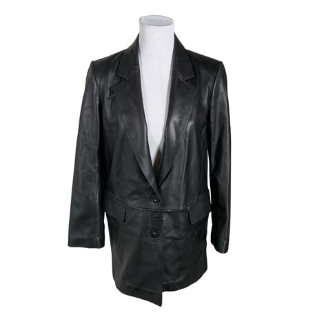 Unisex Massimo Dutti - Nahktagi, suurus 36 - Must ()